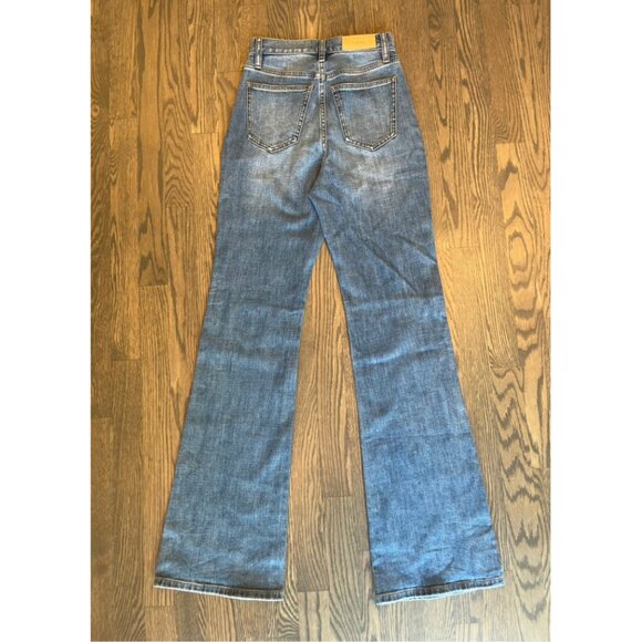 NWT - Designer Joie Prudence Bootcut Jeans - Glendale Blue - Size 24 - Picture 2 of 3